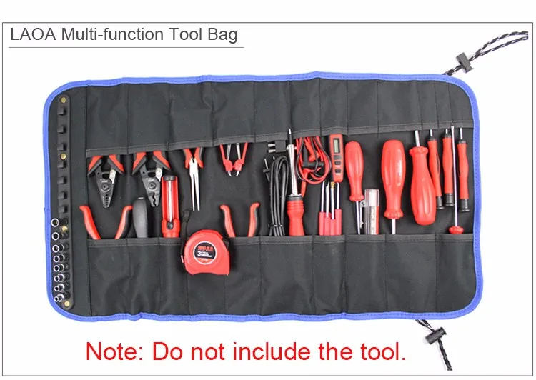 Laoa Многофункциональный намотки блок инструмент Сумки Портативный инструментарий 600d Ткань удлинить Инструменты пакет прочные