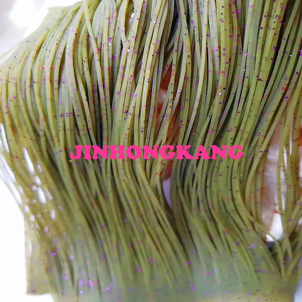 

Fishing Lure Silicone Skirt Layers,Silicone Skirt Material for Tackle Craft, DIY Spinner, Rubber Jigs, Buzzbait---58