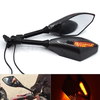 

Universal 10 mm motorcycle LED turn signal rear view mirror side mirror FOR Kawasaki yamaha ktm honda suzuki bmw ducati aprilia