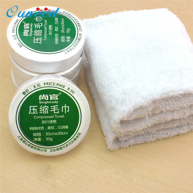 

1pc Compressed Towel Magic Outdoor Travel Wipe Soft Cotton Expandable Just Add Water 2018 Dropshipping