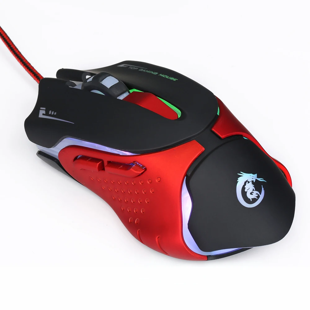 Ergonomic Optical Esport Gaming Mouse Mice Adjustable 3200 DPI Breathing LED Light 6 Button USB