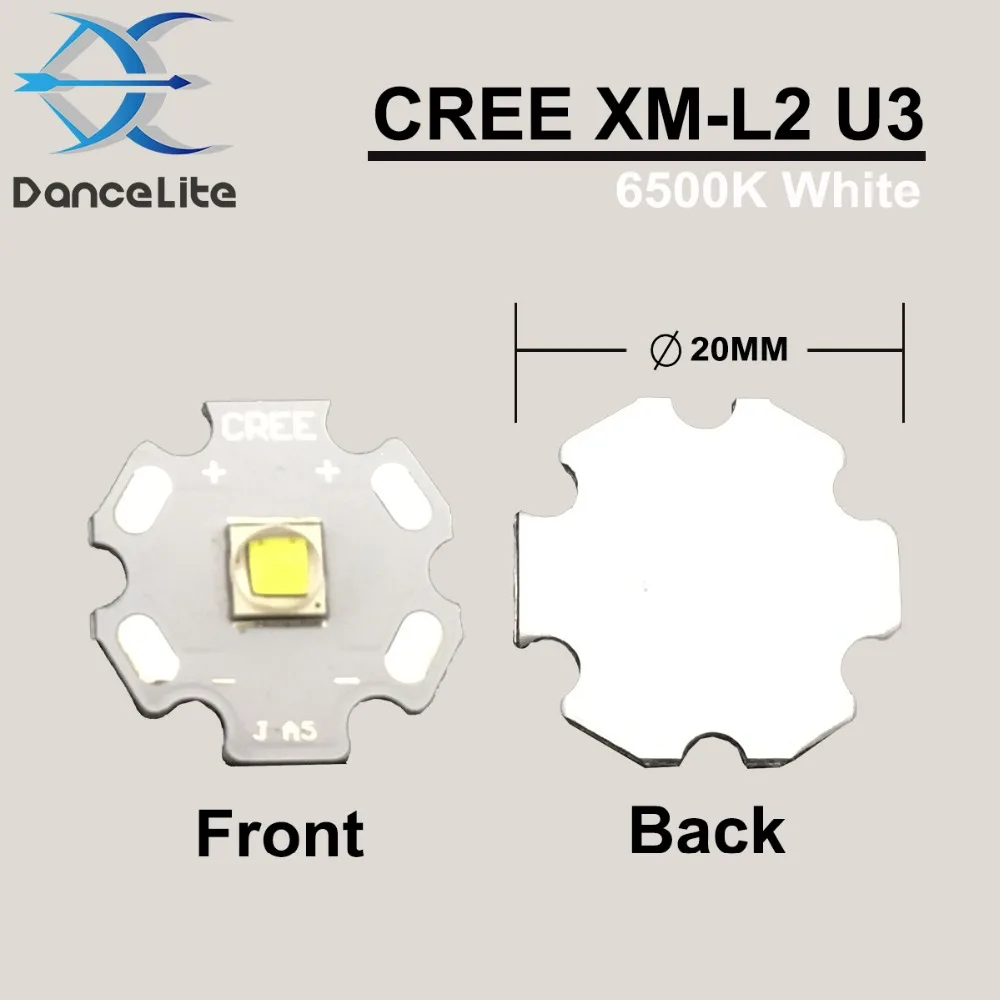 DanceLite оригинальный XM L2 U3 XML2 10 Вт белый свет светодио дный звезда чип излучатель