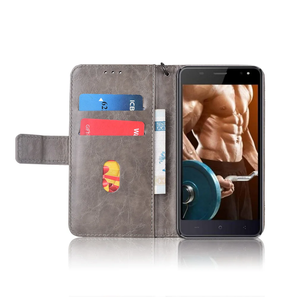 Кожаный чехол книжка для Jinga Optim 4G Fundas с цветочным принтом 100% специальный кошелек