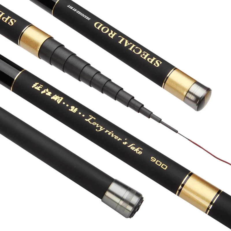 

Stream Fishing Rods 8.0m-13m Carbon Fiber Telescopic Fishing Rod Hand Pole Feeder for Carp Fishing Tenkara Spare 4 tips A144
