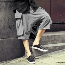 Мужские летние однотонные Ретро повседневные хлопковые накладные карманы шорты метросексуальные мужские модные шорты на пуговицах в европейском стиле Новое поступление K2075