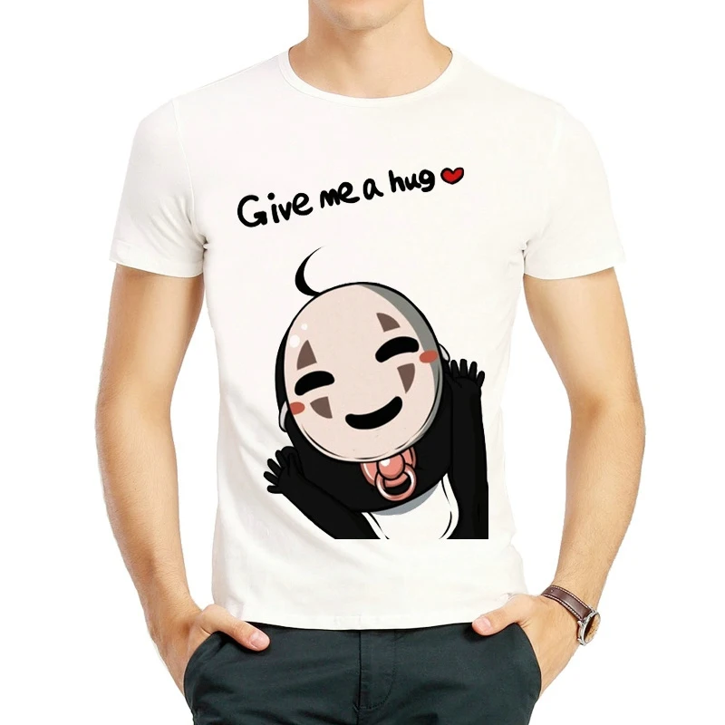 

Spirited Away T-Shirt Summer Fashion Short Sleeve White Color Anime Spirited Away T Shirts Top Tees tshirt Casual Unisex T-shirt