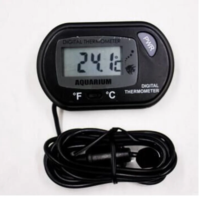 Aquarium fish tank crawler sucker type diving pet box thermometer aquarium pet box digital water temperature
