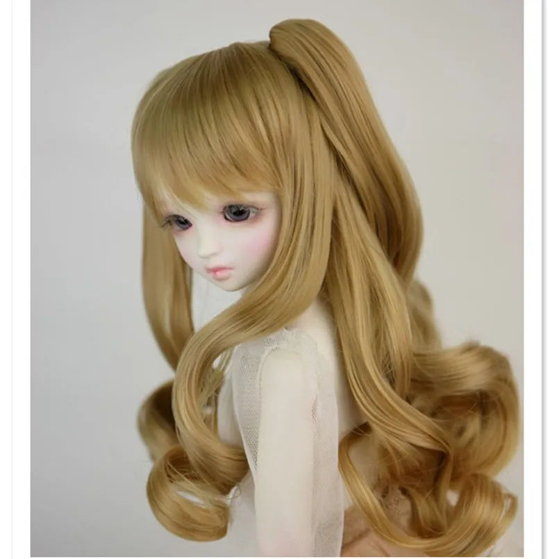 Beioufeng 1/3 BJD парик мода длинные вьющиеся волосы для Куклы,(22-24 см) красивые высокие температуры кукла парик синтетического-волосы для Куклы