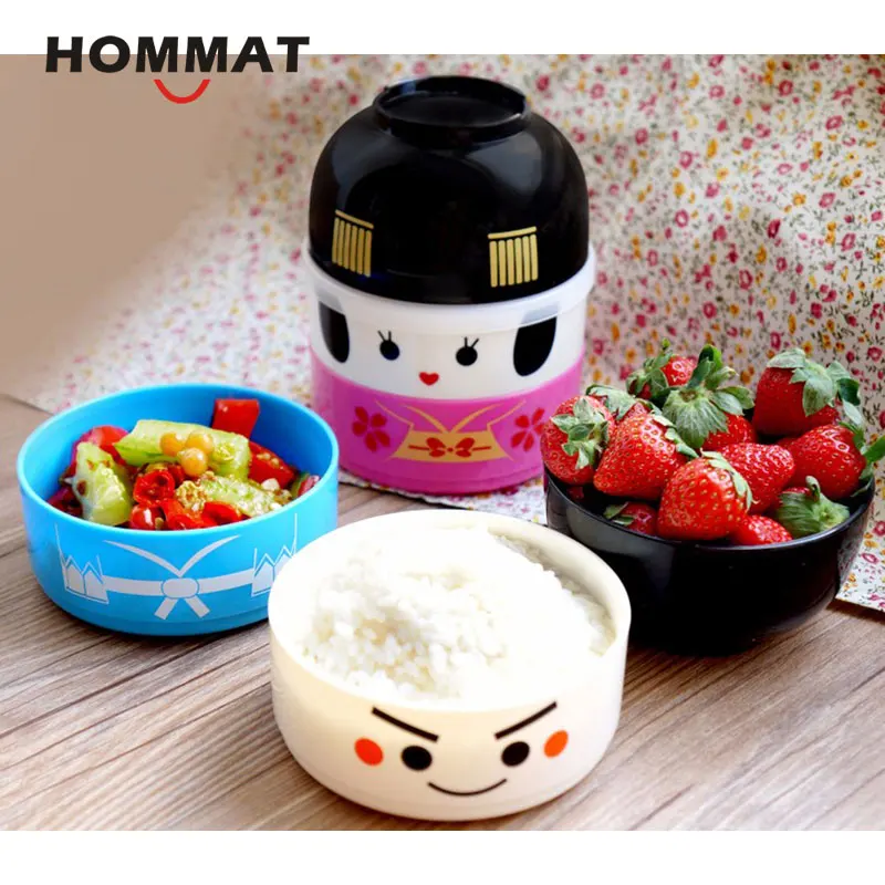 Hakoya Geisha Кукла Kawaii японская Милая коробка бенто Ланч бокс для детей поход