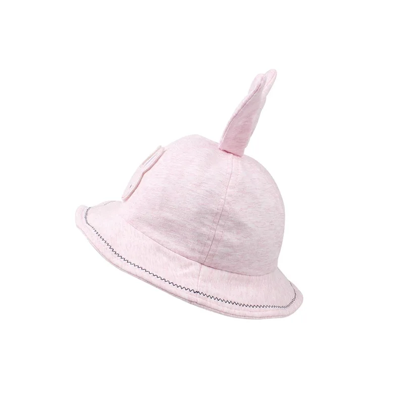 Cute Rabbit Baby Hat For Girls Cotton Panama Girls Hat With Rabbit Ears Cartoon Baby Girls Sun Cap Summer Baby Girls Clothings (5)