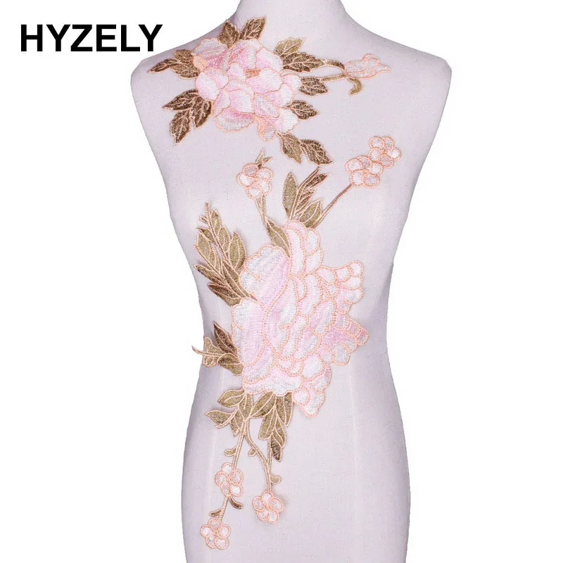 

2Pcs/Set Flower Embroidered Patches Sticker for Clothing Sewing Accessories Applique Embroidery Flower Scrapbooking NL388