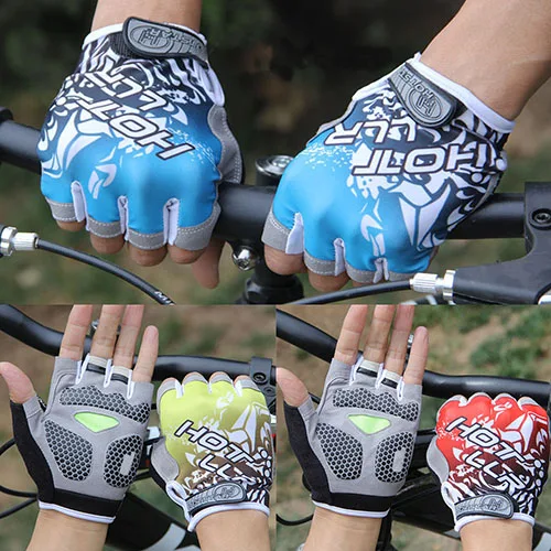 Unisex Bicycle Tactical Equipment font b Fitness b font Shockproof Half Finger Gloves