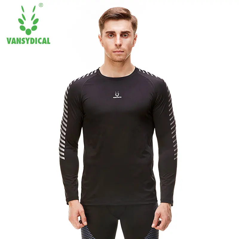 Beste 2019 Nieuwe Vansydical Merk Mannen Lange Mouw Bodybuilding Fitness LQ-43