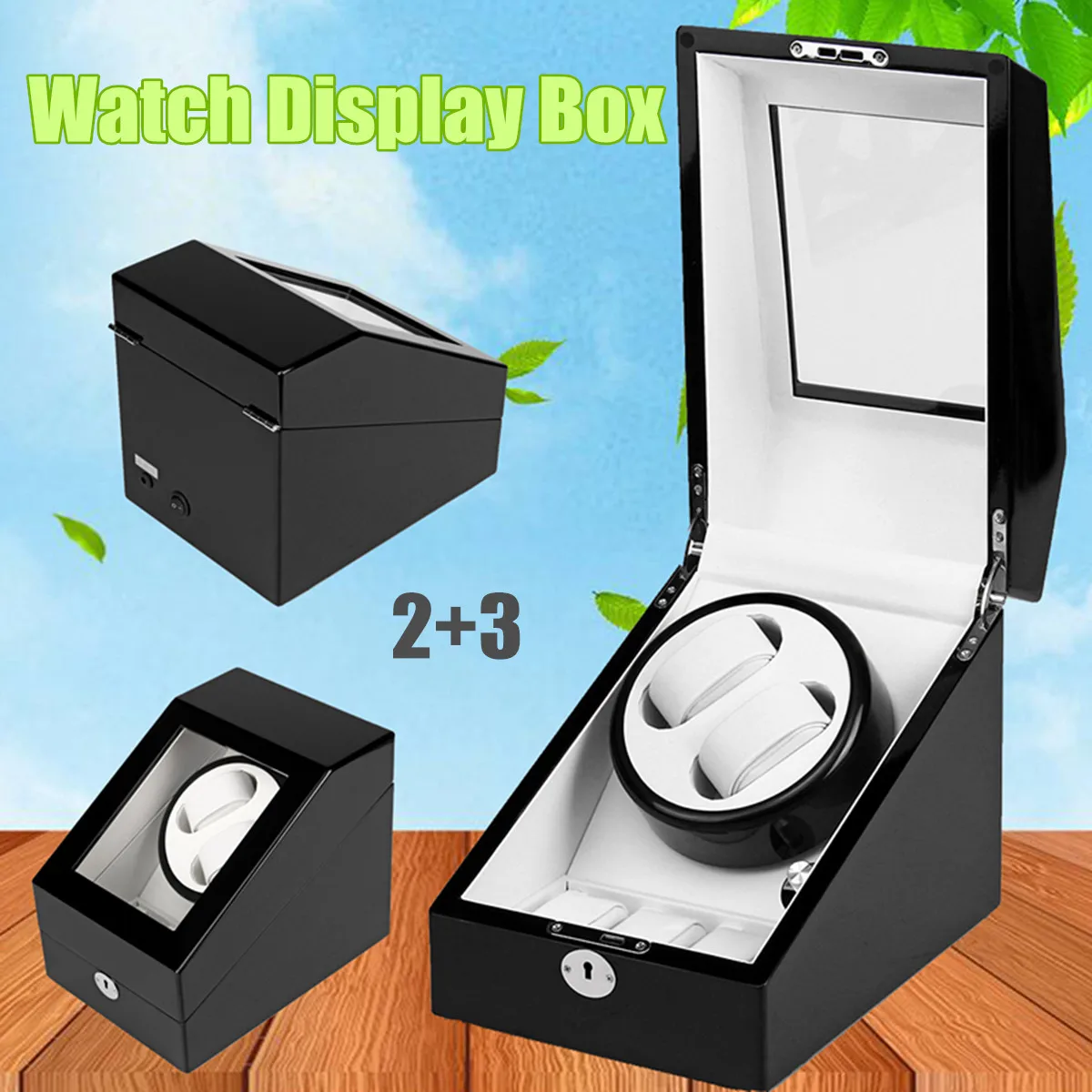 

Mute Motor Shaker Display Movement Automatic Mechanical Watch Winding Box Transducer Winding Swinging Table Transparent Cover