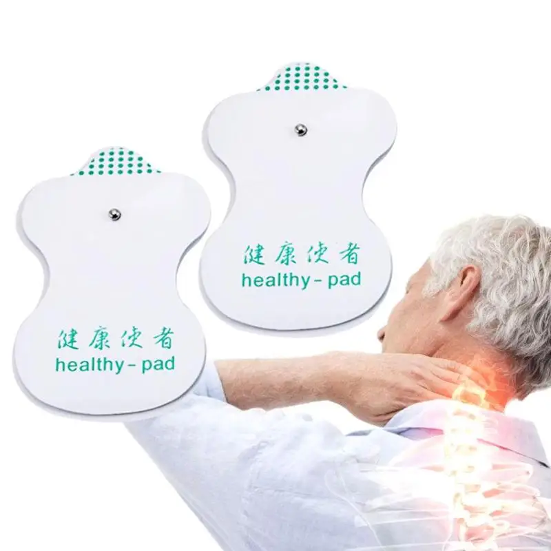 10pcs White Electrode Pads Digital Meridian instrument Acupuncture Therapy Machine Relaxation Connector for Slimming Massager C3