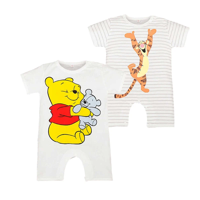 

Baby Animal Rompers Short Sleeve Cartoon Tiger Bear Toddler Boy's Girl's Wear Infant Romper Disfraz Bebe Newborn Baby Clothes