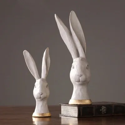 

Nordic minimalist resin rabbit figurine decoration creative home decoration lovely ornaments