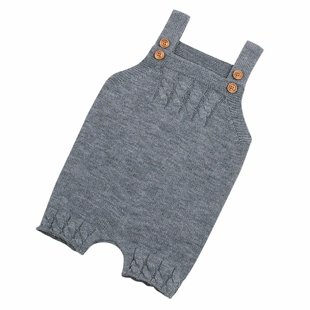 Colors knitted Romper Toddler Newborn Baby Boys Girls Strap Buttons Solid Rompers Jumpsuit Outfits Casual Daily Home Warm Colors knitted Romper Toddler Newborn Baby Boys Girls Strap Buttons Solid Rompers Jumpsuit Outfits Casual Daily Home Warm