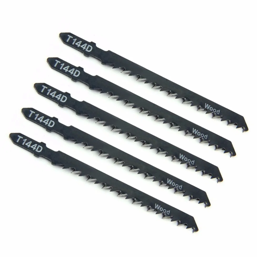 DWZ 5pcs New T144D Jigsaw Blades Wood Cutter For Bosch Dewalt Hitachi Makita Festool