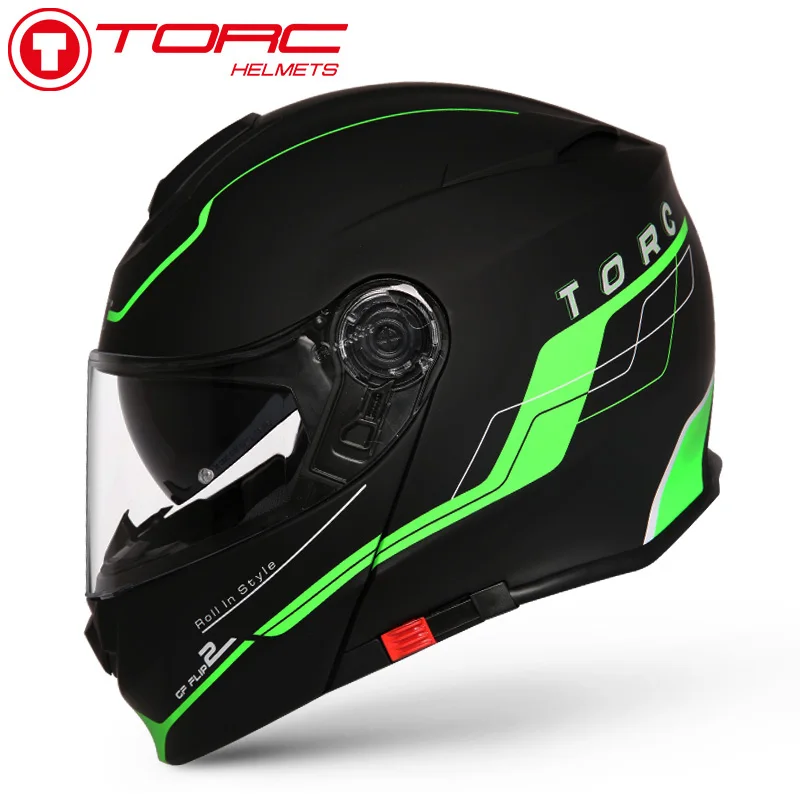 TORC moto rcycle флип-шлем с двойным щитком полное лицо Мужской мотоциклетный шлем гоночные велосипедные шлемы - Цвет: 8