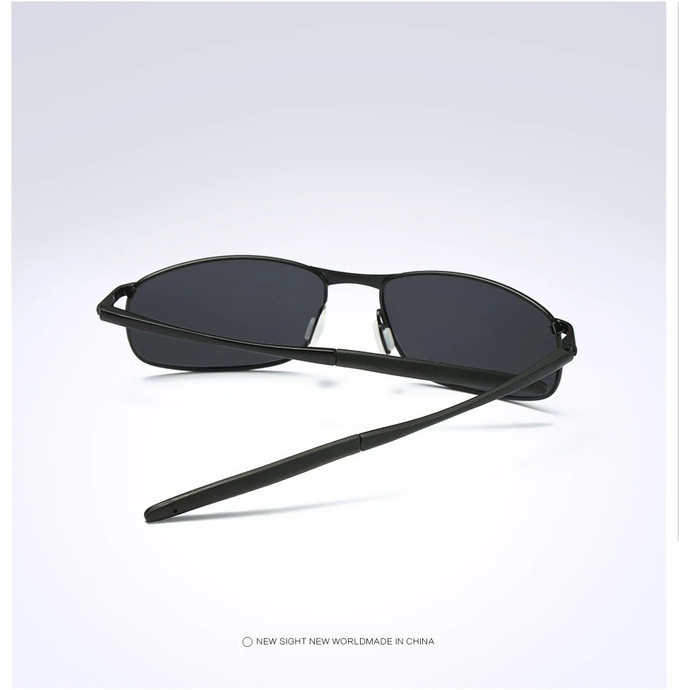 AORON мужские s поляризованные солнцезащитные очки для спорта прямоугольные Зеркальные Солнцезащитные очки Мужские оправа из сплава UV400 Солнцезащитные очки