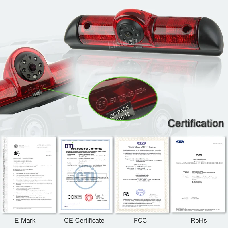 Certication LC-009C5 brake light camera