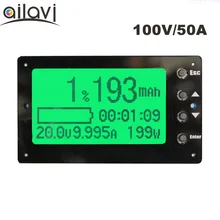 TF03 100 в 50A тестер емкости индикатор кулометр литий/свинцово-кислотный аккумулятор метр