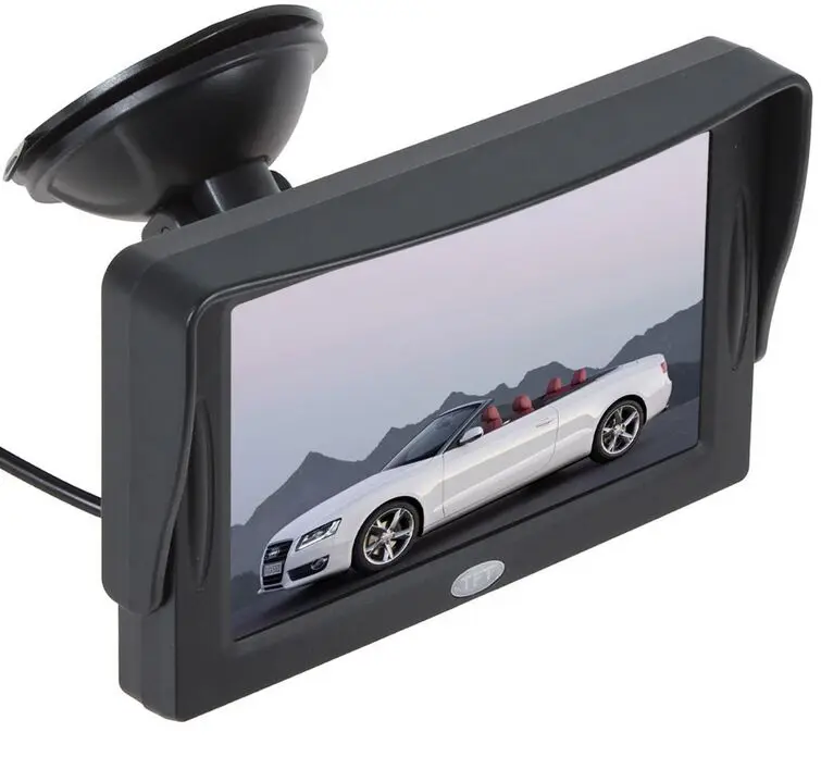 

XYCING 4.3 inch TFT Color LCD Screen Car Monitor Parking Rear View Monitor 2 AV input