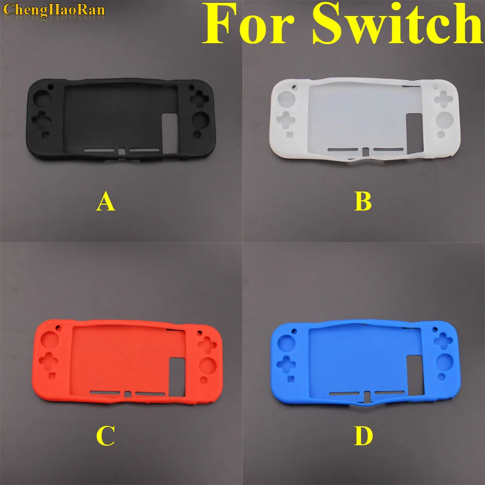 

ChengHaoRan 4color Full Body Silicone Gel Gamepad Protective Skin Cover Case For Switch NS Console Joy-Con Controller Protection