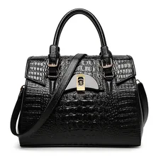 2016 Fashion Women’s PU Leather Handbags Elegant Crocodile Pattern Handbag Aligator Handbag High Quality Women’s shoulder bag