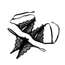 Стринги, женское сексуальное нижнее белье; открытый бюстгальтер, трусики с низкой талией, кружевной ремешок, прозрачные трусики с вырезами, сексуальное нижнее белье, culotte femme