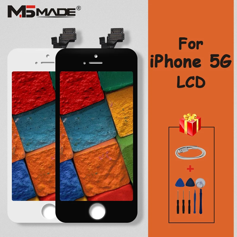 

AAAAA Quality Display For iPhone 5 5G LCD Screen Touch Display Digitizer Replacement Assembly Parts No Dead Pixel For 5S 5C LCD