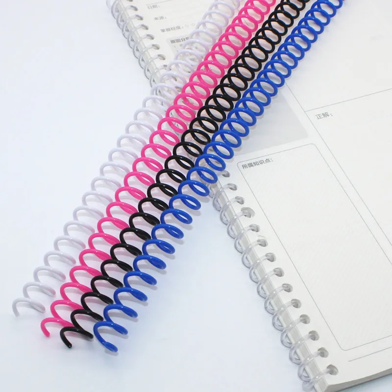 Plastic Binding Rings A4 46 Hole Loose-leaf Single Coil Spring Spiral 10Pcs