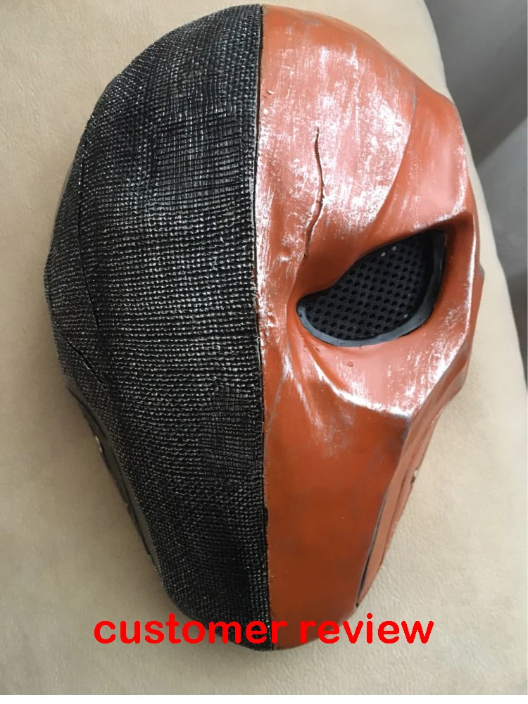 Новая версия оранжевая маска Deathstroke шлем Arkham Deathstroke маска для косплея реквизит для Хэллоуина