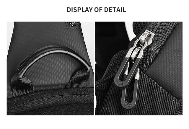 Anti-thief Sling Bag Crossbody Bag Waterproof Men Sling Bag Fit 9.7 inch  Ipad Fashion Shoulder Bag – zinmark