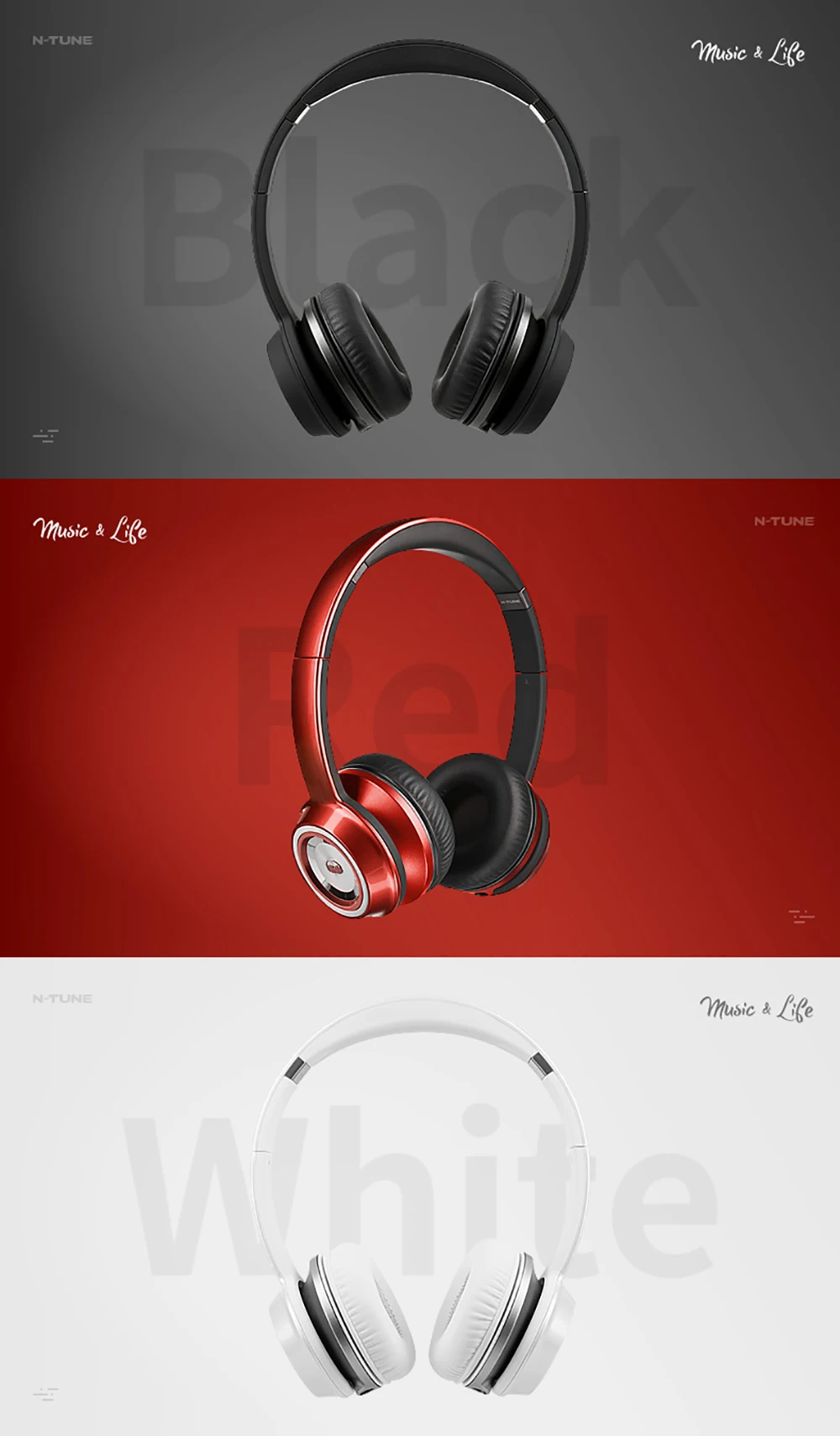 Monstro Original N-TUNE Wired Fones De Ouvido
