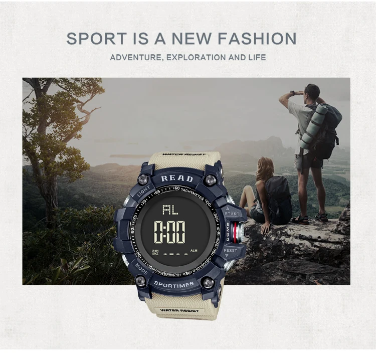 luxury brand READ LED digital wristwatches for men waterproof shock resist military watch free shipping 2018 (11)