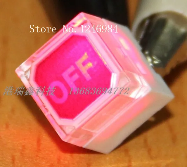 [SA]Micro Switch red and blue color light no lock button switch reset