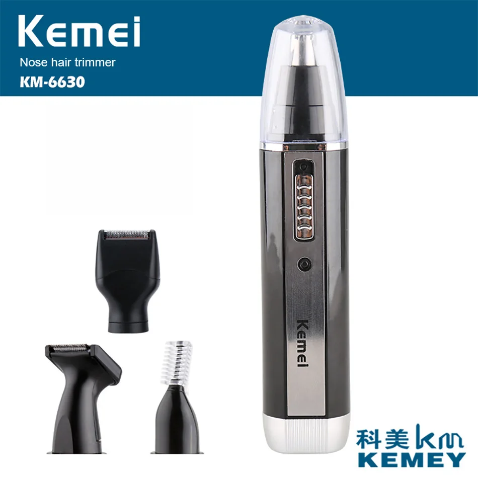 Kemei KM 6630 4 в 1 профессиональный электрический перезаряжаемый триммер для волос
