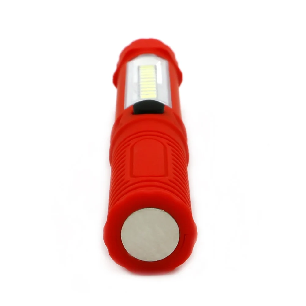 Портативный светодиодный ночник фонарик светодиодный фонарь рабочий свет 13 светодиодный походная велосипедная лампа со встроенным магнитный зажим AAA красный