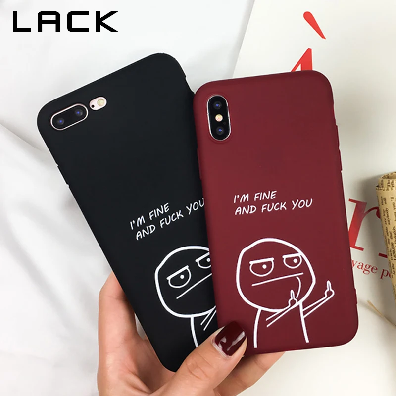 LACK Funny Cartoon Couples Phone Case For iphone XS Max Case For iphone XR  X 6 6S 7 8 Plus Cover Ultra Slim Soft TPU Cases Capa|Ốp Ôm Khít Điện Thoại|  - AliExpress