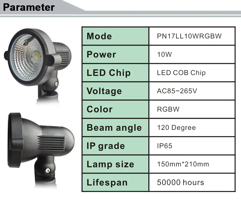 Lawn lamp RGBW LED Outdoor Garden light 12V 220V 110V Waterproof IP65 Spotlight 10W with Spike Remote control 3pcs Free ship