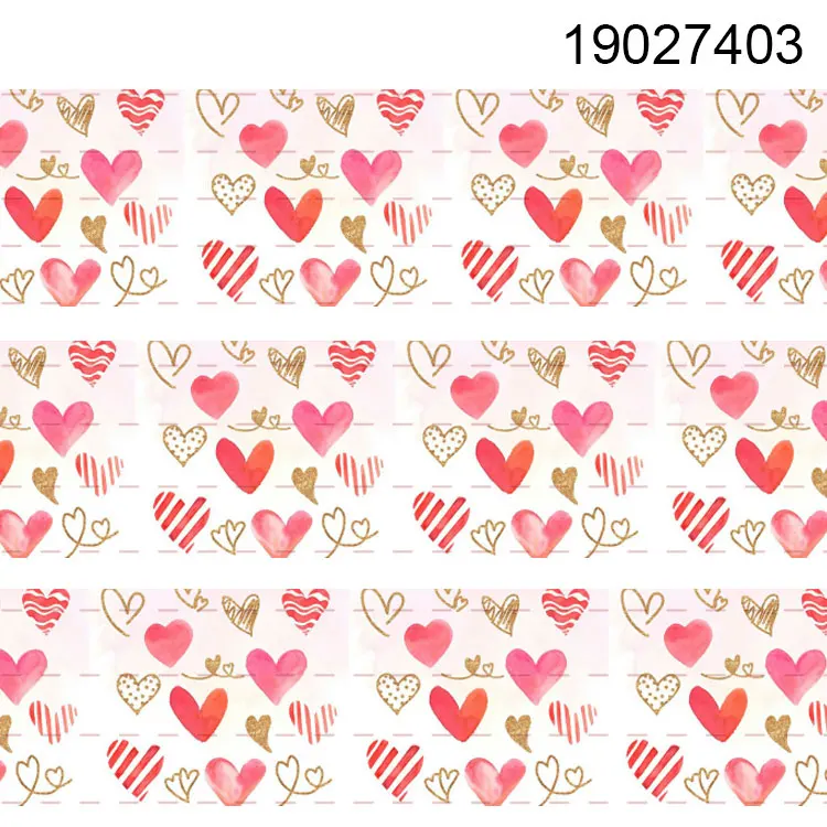 10 ярдов-разные размеры-амурная лента День Святого Валентина шаблон напечатанная лента 19027398 - Цвет: 19027403