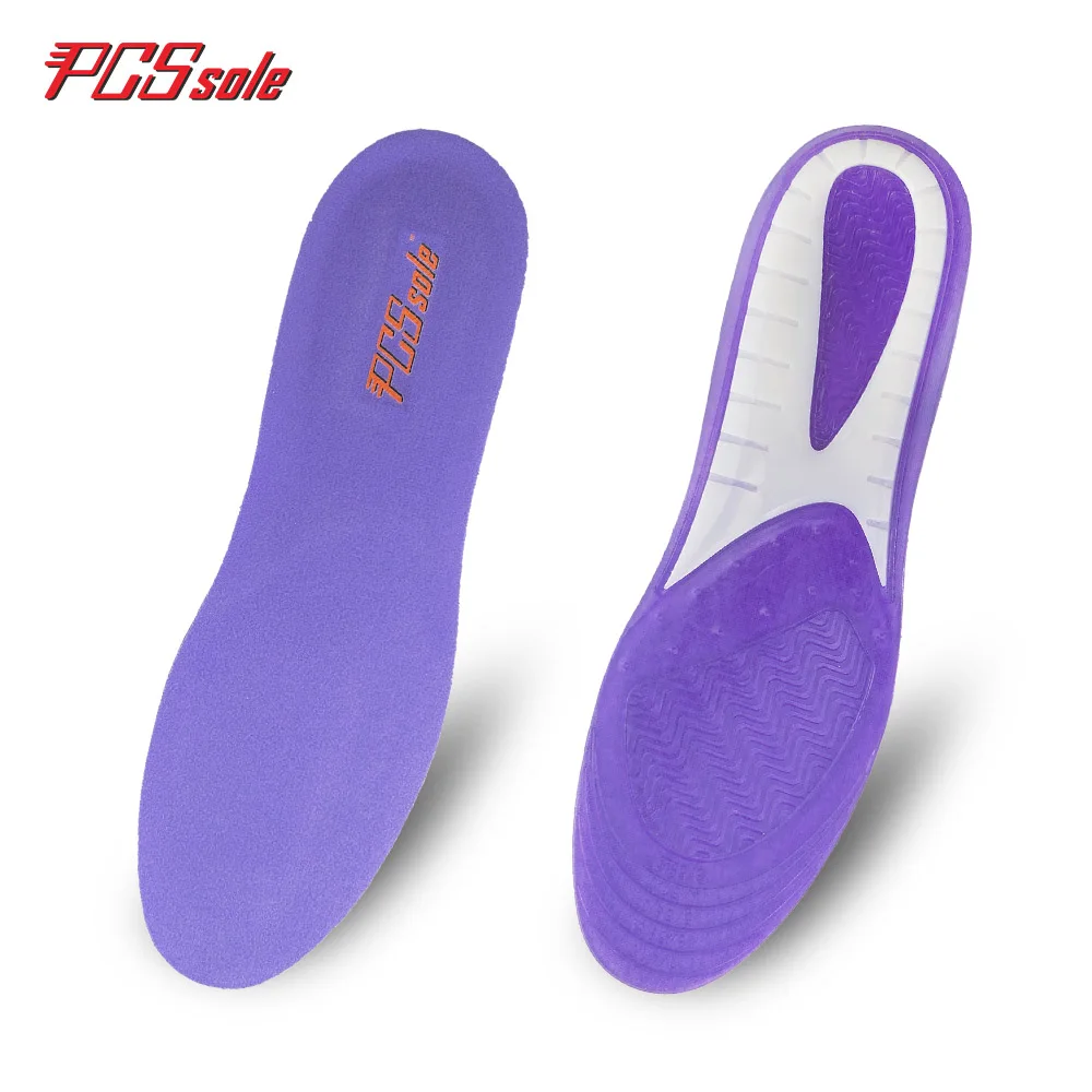 PCSsole free size TPE Gel insoles Anti - slip shoes pad silicon gel palmiha shock absorption soft comfortable elastic for women