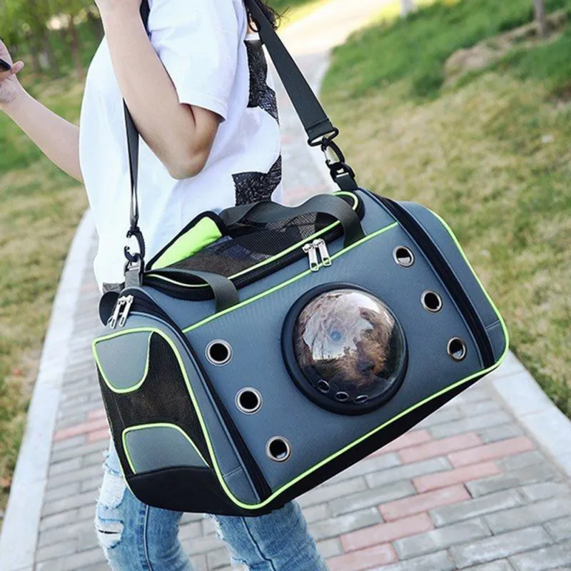 

Pet Handbag Dog Shoulder Carrier Bags Portable Outdoor Cat Dog Carrier Folding Teddy Travel Space Capsule Shoulder Bag supplies