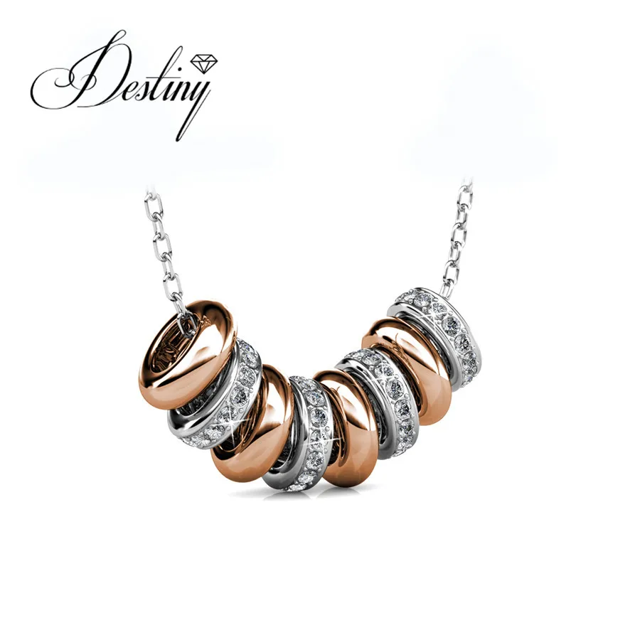 Destiny Jewellery смешанные покрытие цвет ожерелье сделано с кристаллами Swarovski Кулон