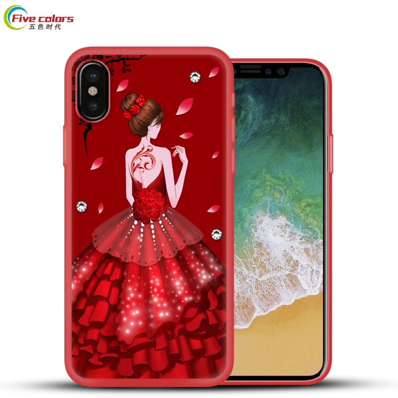 Противоударный силиконовый чехол для iPhone X XS Max XR роскошный мягкий ТПУ 6 8 7 6s Plus