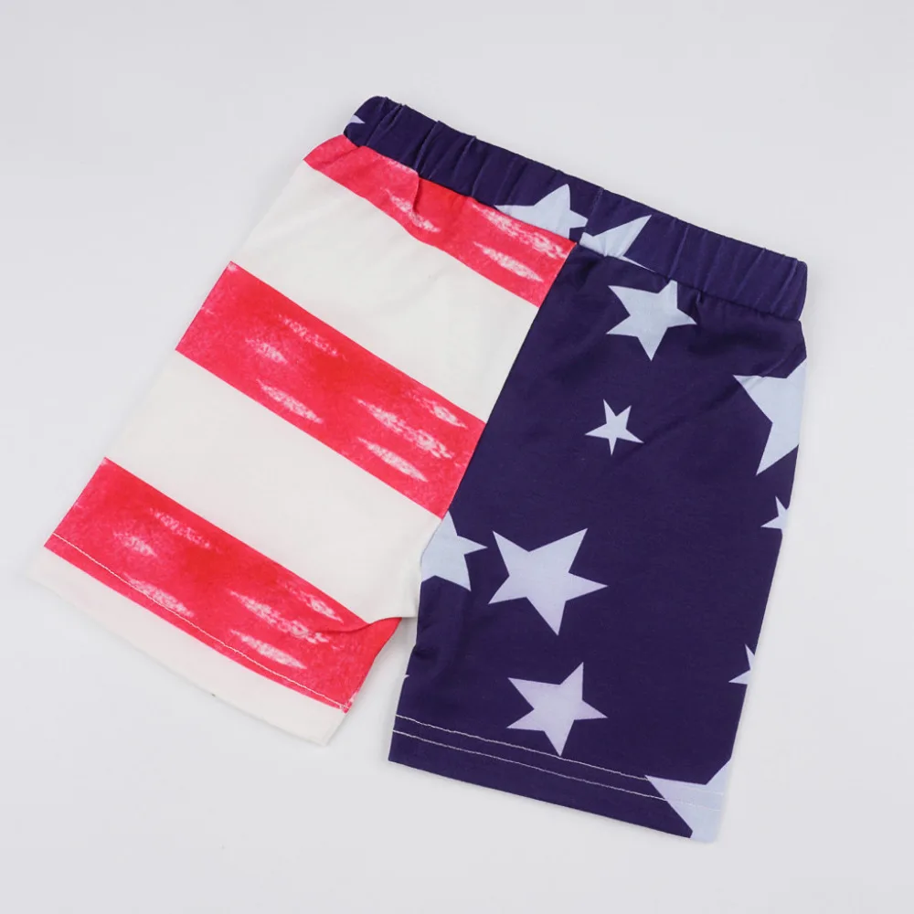 Baby Boy Summer Clothes Flag Camouflage Letter Print T-shirt Tops Shorts 4th Of July Sets Vetement Enfant Garcon Summer 2019