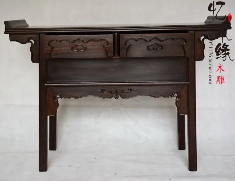 

Mahogany furniture mahogany ebony table antique wood bar for the entrance hall of Ming and Qing Dynasty Classical Ta