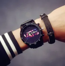 2017 Large Dial Watch Star student Personality Neutral Silicone Watchband Sport Style Fashion Watch Lovers